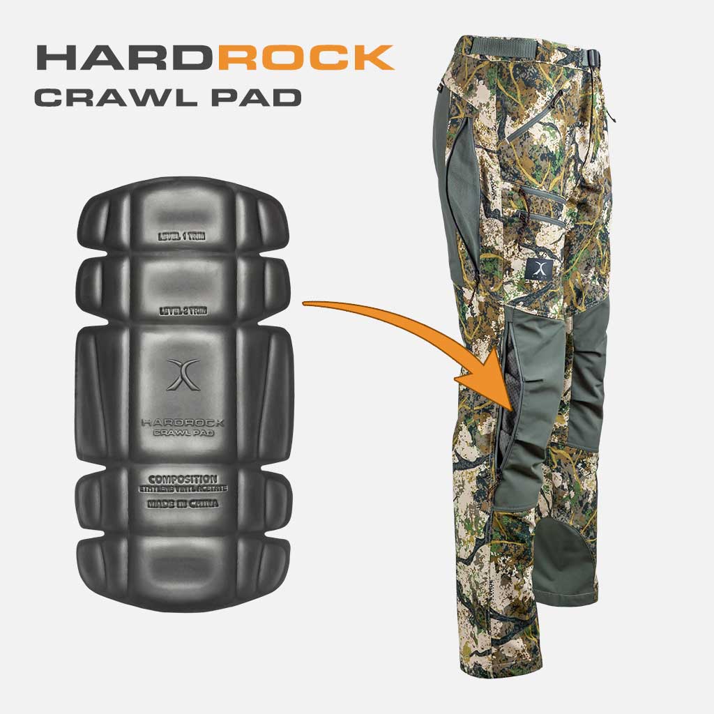 Hunting pants with knee pads and venting - HardRock Vent Pouch - TUSX