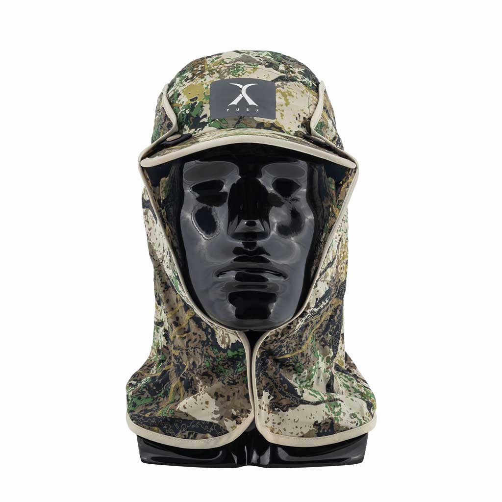 Camo sun cap in a Legionnaires hat style - TUSX