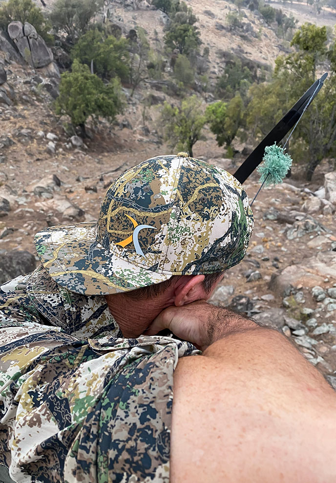 camo flat brim cap