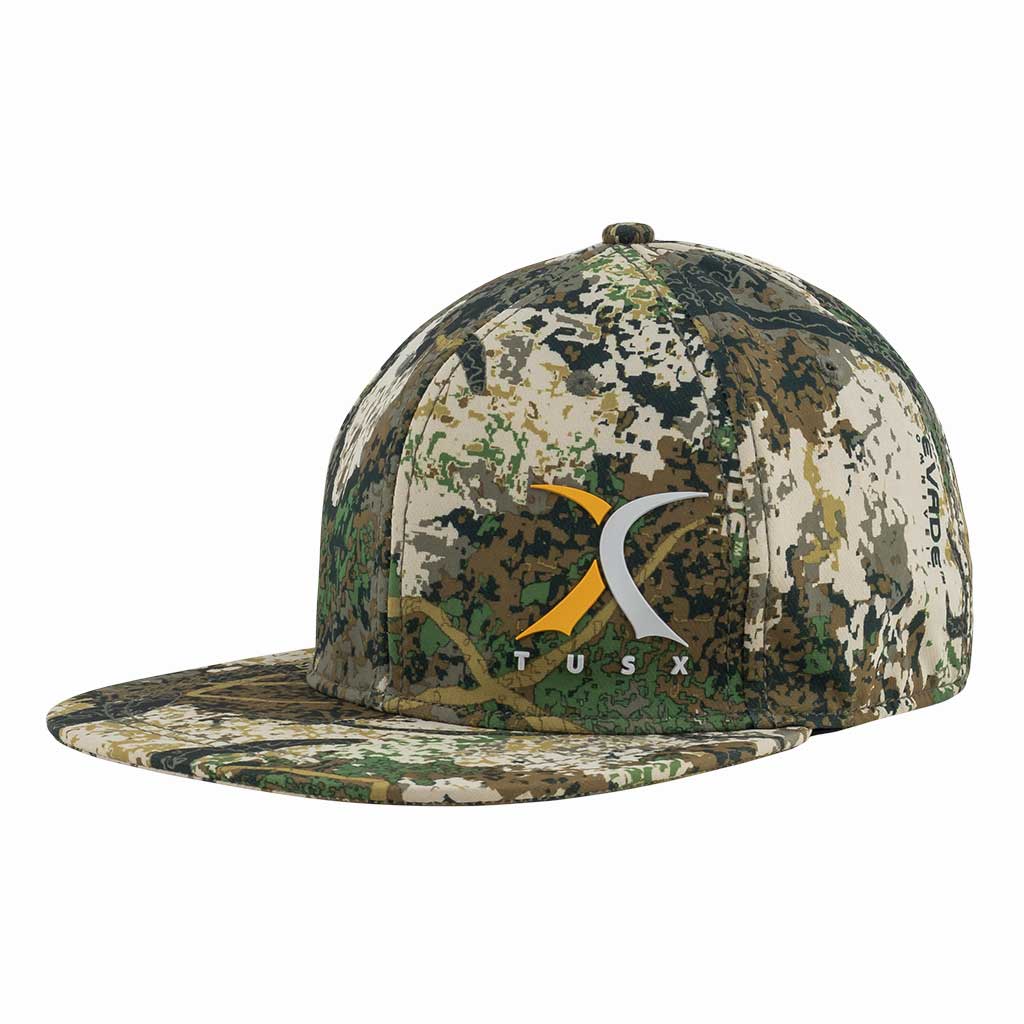 camo flat brim cap