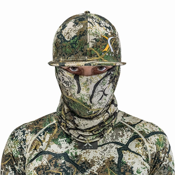 camo flat brim cap