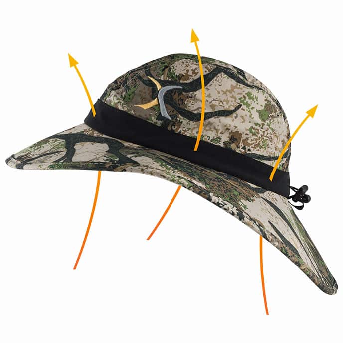 camo sun hat